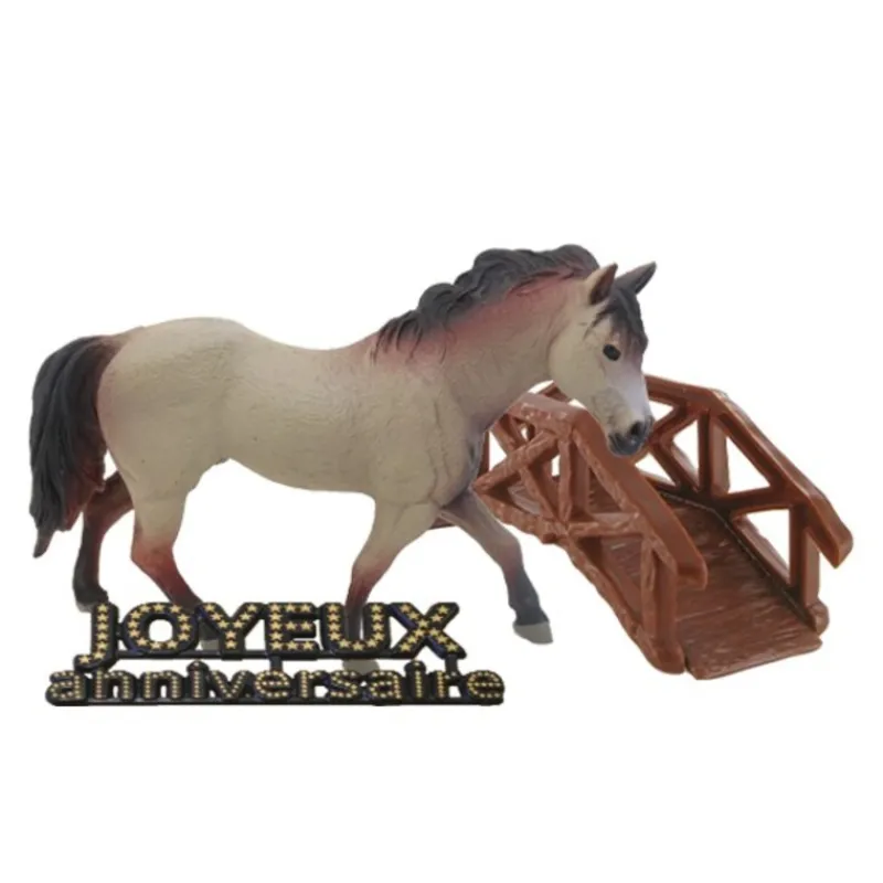 Cerf Dellier Kit décor Gâteau Cheval au trot