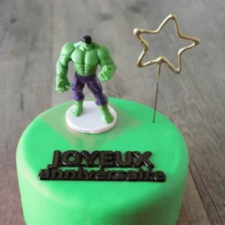 Cerf Dellier Kit décor gâteau Hulk