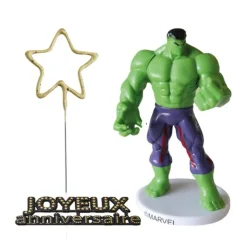 Cerf Dellier Kit décor gâteau Hulk