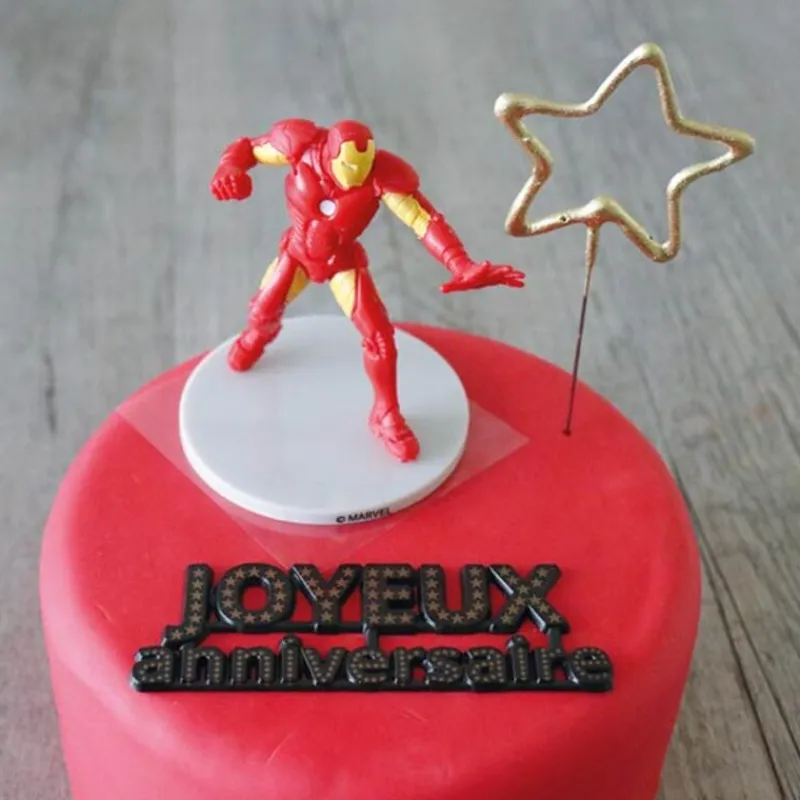 Cerf Dellier Kit décor gâteau Iron Man