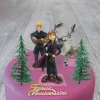 Cerf Dellier Kit décor gâteau La Reine des Neiges