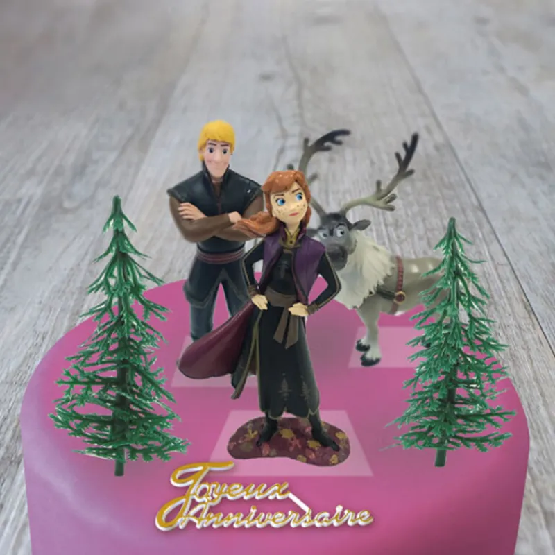 Cerf Dellier Kit décor gâteau La Reine des Neiges