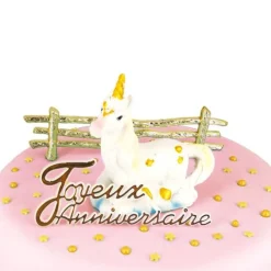Cerf Dellier Kit Décor gâteau Licorne couchée