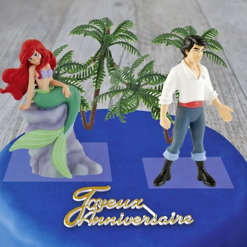 Cerf Dellier Kit décor gâteau Princesse sirène