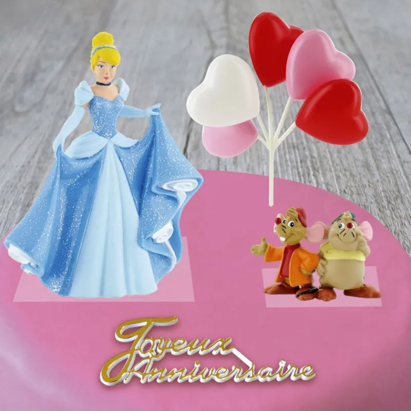 Cerf Dellier Kit décor gâteau Princesse à la pantoufle de verre