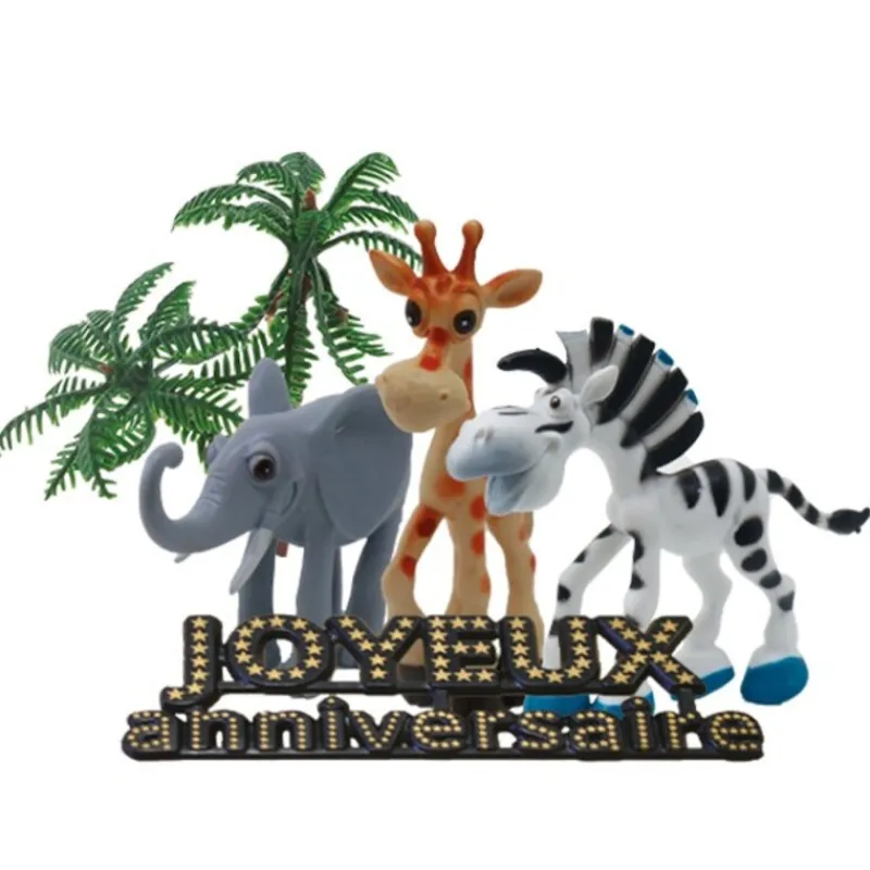 Cerf Dellier Kit décor Gâteau Safari