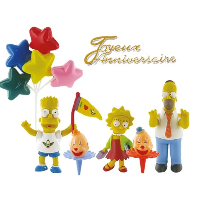 Cerf Dellier Kit Décor Gâteau The Simpsons