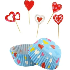 Cerf Dellier Kit décors cupcakes Saint-Valentin