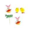 Cerf Dellier Kit décors de Pâques lapins et poussins chenilles