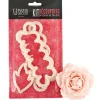 Cerf Dellier Kit découpoir pivoine et feuille