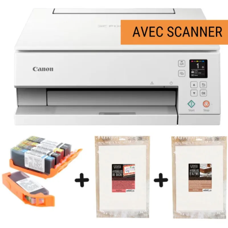 Cerf Dellier Kit d'impression alimentaire - Multifonction avec scanner