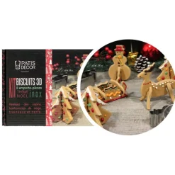 Cerf Dellier Kit emporte-pièces biscuits de Noël 3D
