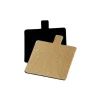 Cerf Dellier Languette carré carton Or / Noir 7 cm (x 200)