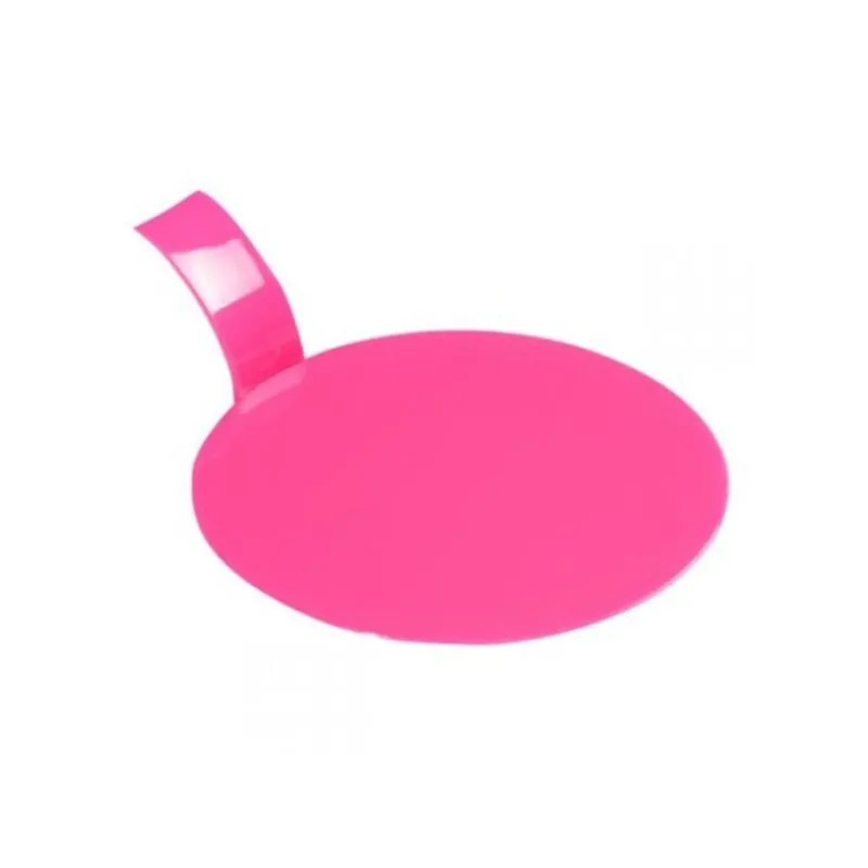Cerf Dellier Languette ronde plastique fuchsia (x 100)