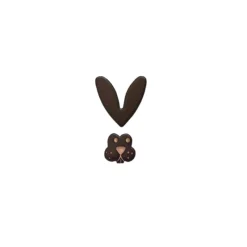 Cerf Dellier Lapins en chocolat noir (x 64) - DDM 07/24