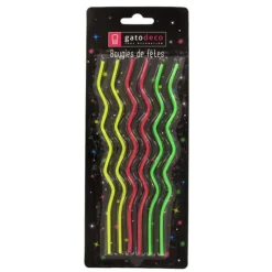 Cerf Dellier Longues bougies zig-zag (x 6)