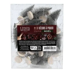 Cerf Dellier Lot cake toppers sapins argentés (±30)