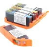 Cerf Dellier Lot de 5 cartouches d'encre alimentaire pour MG5150/MG5250/MG5350/IP4850