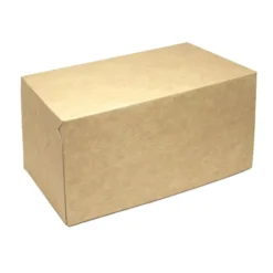 Cerf Dellier Lot de boîte à buche en kraft (x50) - 20 x 11,5 x 10,5 cm