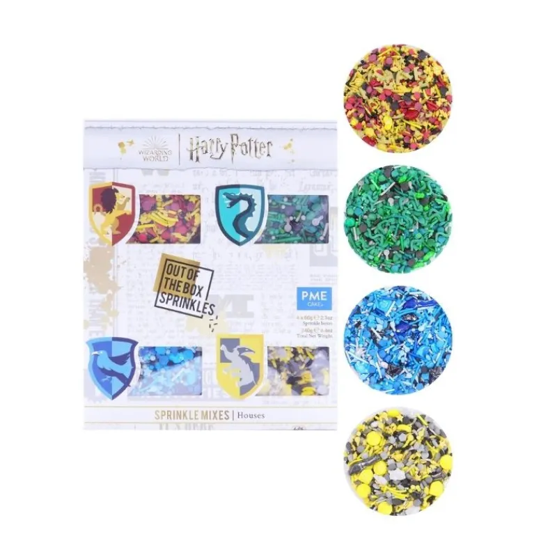 Cerf Dellier Lot de décors comestibles Maisons Poudlard Harry Potter 240g