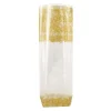 Cerf Dellier Lot sachets à motif dentelle dorée - 14 x 30,5 cm (x100)