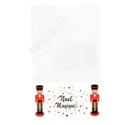 Cerf Dellier Lot sachets motif Casse-Noisettes + liens - 14 x 23 cm (x10)