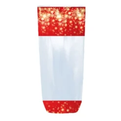 Cerf Dellier Lot sachets motif flocons dorés - 10 x 22 cm (x100)