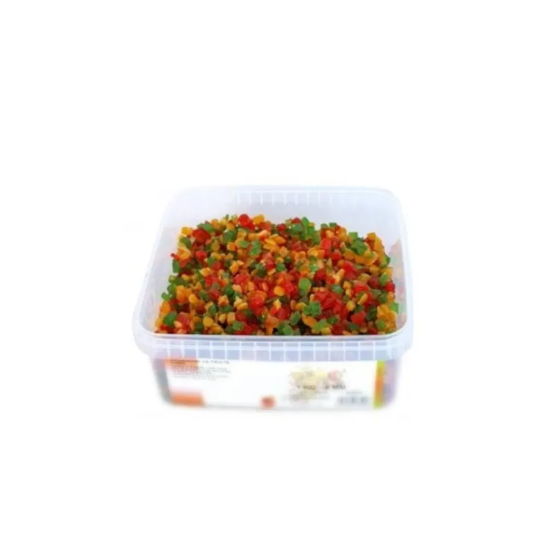 Cerf Dellier Macédoine de fruits confits en cubes 1 Kg