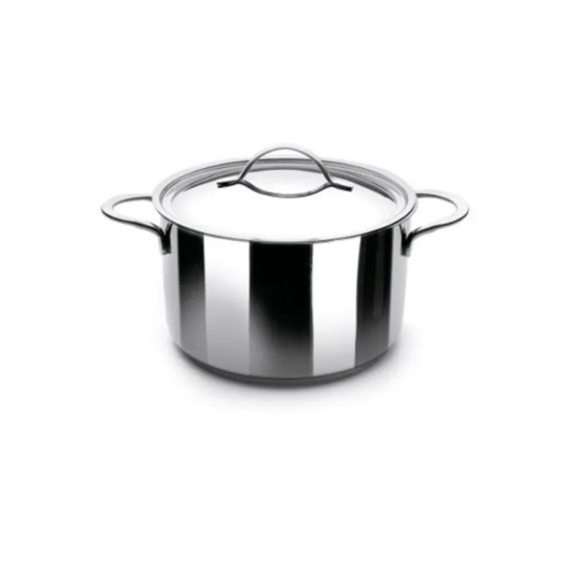Cerf Dellier Marmite inox avec couvercle