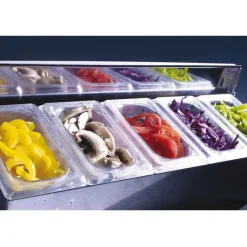 Cerf Dellier Matfer condibox avec 5 bacs GN 1/9 cristal