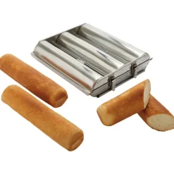 Cerf Dellier Matfer pain de mie rond triple inox 30 cm diamètre 7 cm 300 g