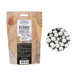 Cerf Dellier Maxi perles argentées comestibles Ø 8 mm 350 g