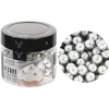 Cerf Dellier Maxi perles  argentées comestibles Ø 8 mm 70 g