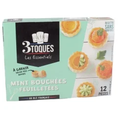 Cerf Dellier Mini bouchées feuilletées à garnir (x12)