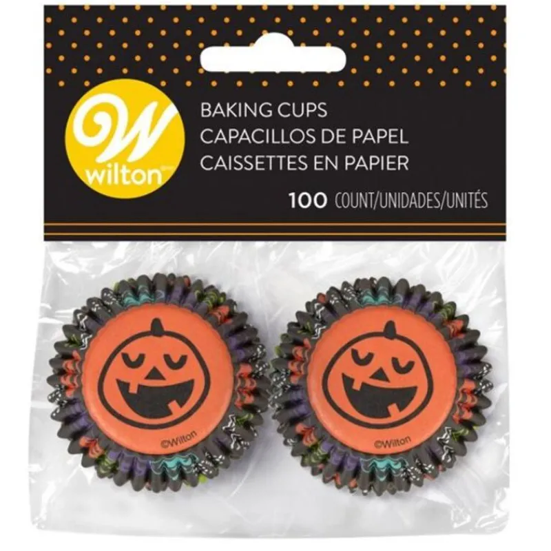 Cerf Dellier Mini caissette cupcake citrouille Wilton (x100)