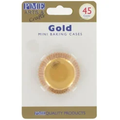 Cerf Dellier Mini-Caissettes aluminium dorées PME (x45)