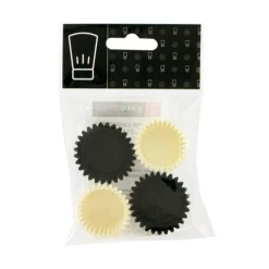 Cerf Dellier Mini-caissettes de cuisson noires et blanches (x80)