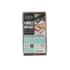 Cerf Dellier Mini-moules à cake jetables (x4)