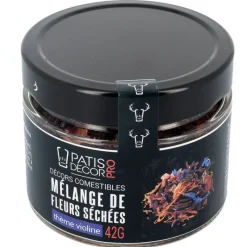 Cerf Dellier Mélange de fleurs séchées violines 42 g