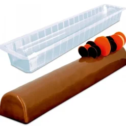 Cerf Dellier Moule à bûche demi rond (x 12)