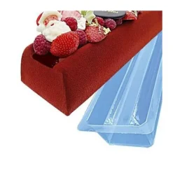 Cerf Dellier Moule à bûche fond plat en pvc (x12)