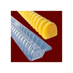 Cerf Dellier Moule à bûchette annelé en PVC (x 12)