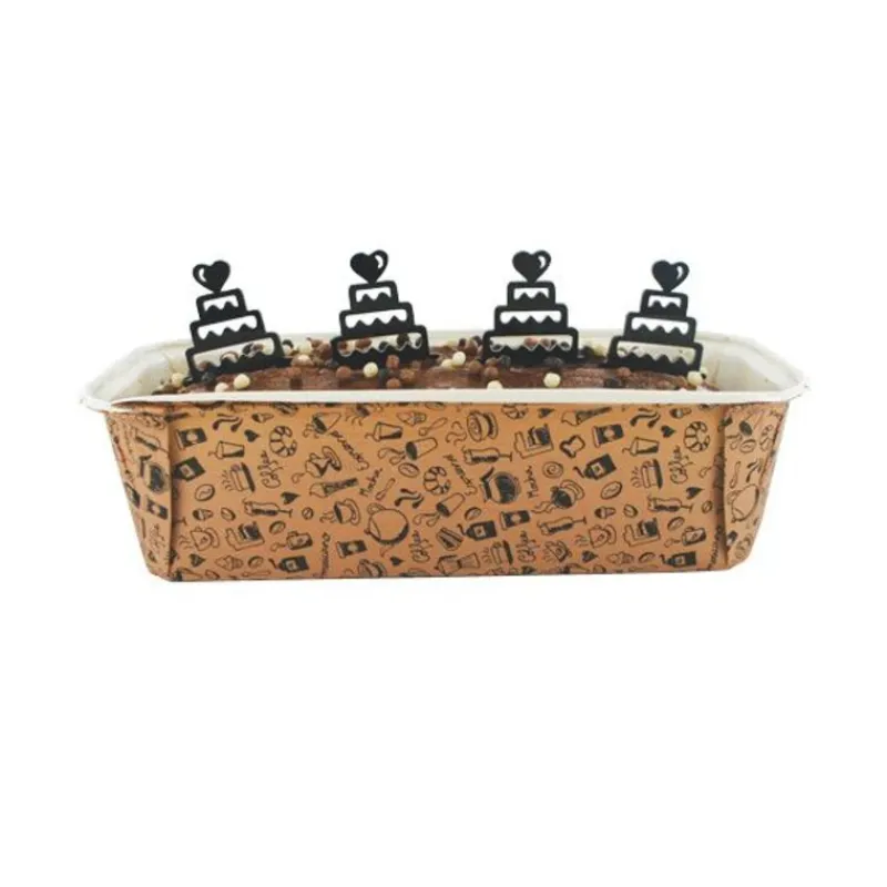 Cerf Dellier Moule à cake jetable Breakfast café (x4)