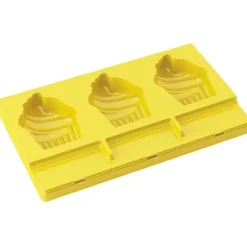 Cerf Dellier Moule à esquimaux silicone Cupcake + 50 bâtons