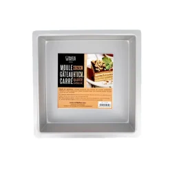 Cerf Dellier Moule à gâteau carré 23 x 23 cm Hauteur 10 cm