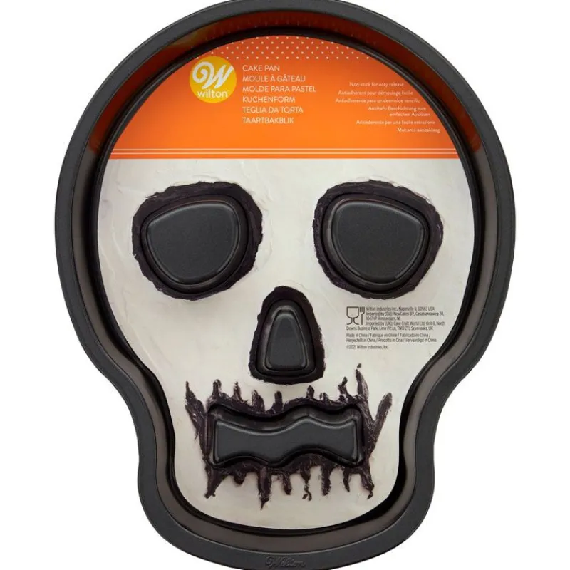 Cerf Dellier Moule à gâteau Crâne Halloween 3D Wilton