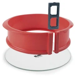 Cerf Dellier Moule à manqué démontable rond silicone base en verre 22,5 cm