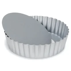 Cerf Dellier Moule à tarte antiadhésif avec fond amovible et bords hauts