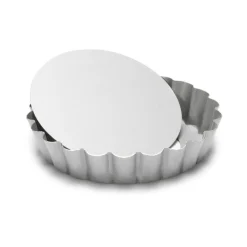Cerf Dellier Moule à tartelette rond antiadhésif avec fond amovible