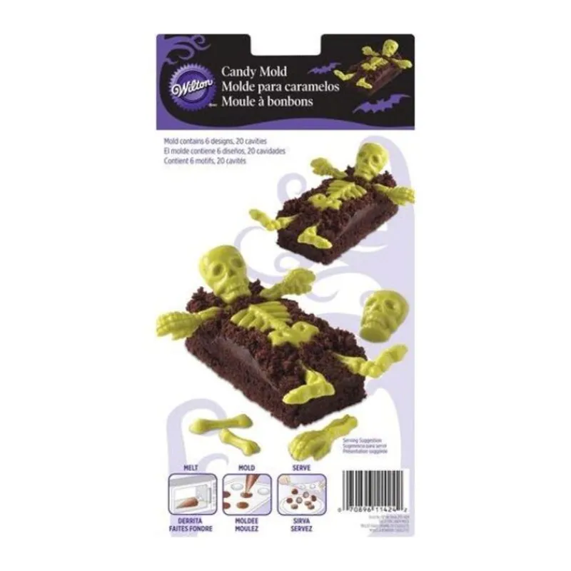 Cerf Dellier Moule bonbon Squelettes Wilton
